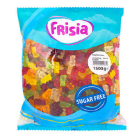 FRISIA SUGAR FREE GUMMY BEARS 1.5KG
