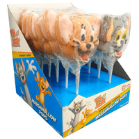 TOM &amp; JERRY MARSHMALLOW POPS 45G X 12