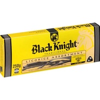 BLACK KNIGHT LICORICE ASSORTMENT 250G X 12