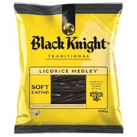 BLACK KNIGHT LICORICE MEDLEY 500G X 12