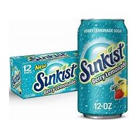 SUNKIST BERRY LEMONADE 355 ML X12