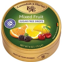 CAVENDISH &amp; HARVEY SUGAR FREE MIXED FRUIT 175G x 10