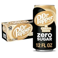 DR PEPPER CREAM SODA ZERO SUGAR 355ML X 12
