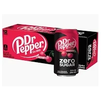 DR PEPPER CHERRY ZERO SUGAR 355ML X 12