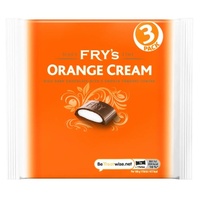 FRY'S ORANGE CREAM CHOCOLATE BAR 3PK 147G x 16