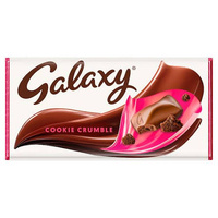 GALAXY COOKIE CRUMBLE CHOCOLATE BAR 114G x 24