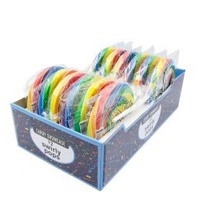 GIANT  SWIRLY HEART POP RAINBOW 200G X 12