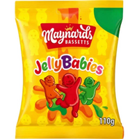 MAYNARDS BASSETTS JELLY BABIES BAG 110G X 10