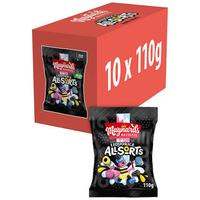 MAYNARDS BASSETTS LIQUORICE ALLSORT BAG 110G X 10