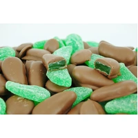 MILK CHOCOLATE SPEARMINT LEAVES 7KG