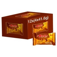 ROLO MILK CHOCOLATE &amp; CARAMEL TUBE 166.4G x 12