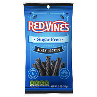 RED VINES LICORICE TWISTS SUGAR FREE PEG BAG 142G X 12