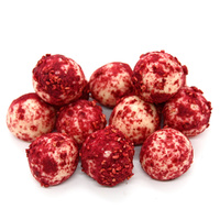 RASPBERRY DUSTED WHITE RASP JELLIES 5KG