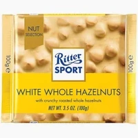 RITTER WHITE WHOLE HAZELNUT 100G X10