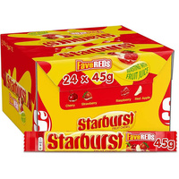 STARBURST STICK FAVE RED CHEWS 45G X 24