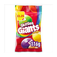 SKITTLES GIANT VEGAN CHEWY SWEETS 116G x 14