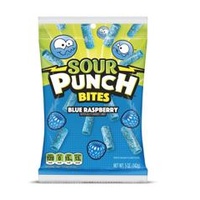 SOUR PUNCH BLUE RASPBERRY BITES 142G X 12