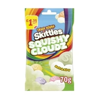 SKITTLES SQUISHY CLOUDS SOUR FRUITS BAG 70G x 14
