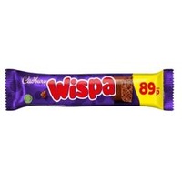 UK CADBURY  WISPA CHOCOLATE BAR  36G X 48