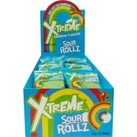 XTREME SOUR ROLLS 40G X24 