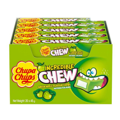 CHUPA CHUP CHEW APPLE 45G X 20 PK