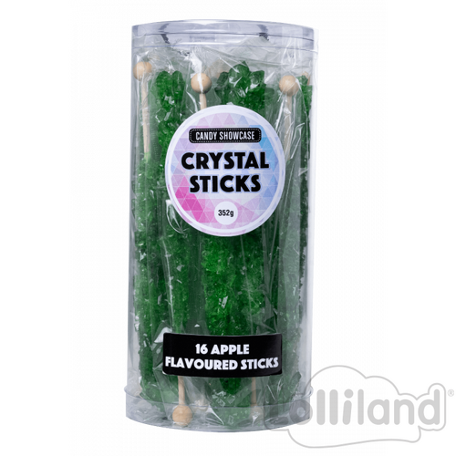 CRYSTAL STICKS GREEN 16CT
