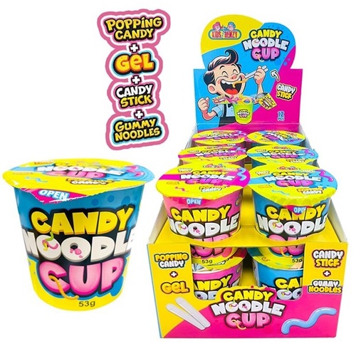 KIDSFRENZY CANDY NOODLE CUP 53G X12