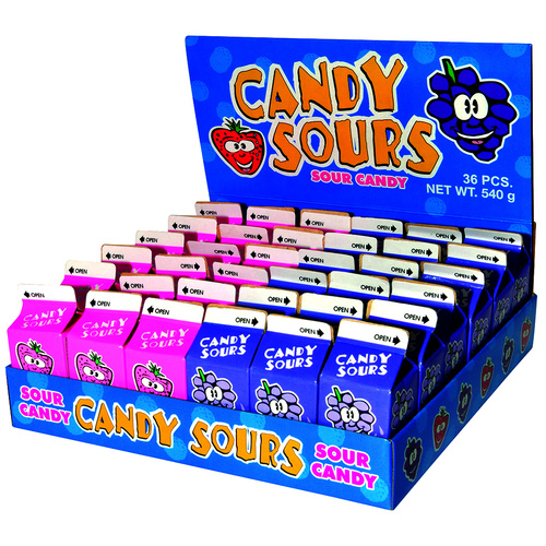 CANDY SOURS 15G X 36