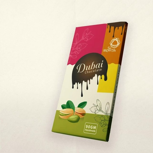 DUBAI CHOCOLATE BAR - PISTACHIO 90G X 12