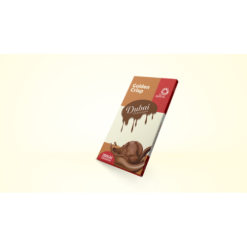 DUBAI CHOCOLATE BAR -GOLDEN CRUNCH 200GM X 8