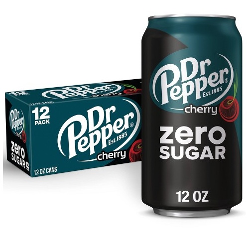DR PEPPER CHERRY ZERO SUGAR 355ML X 12