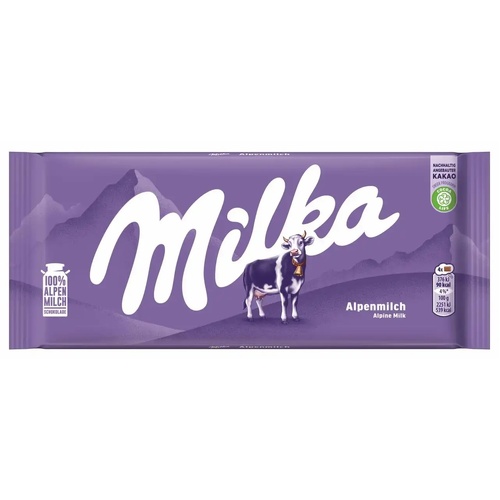 ALPENMILCH/MILK CHOCOLATE 90G X 25