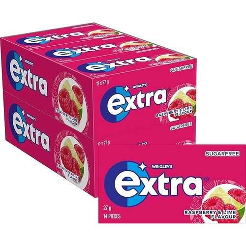 EXTRA RASP/LIME GUM 27G X 24