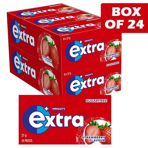 EXTRA STRAWBERRY GUM 27G X 24