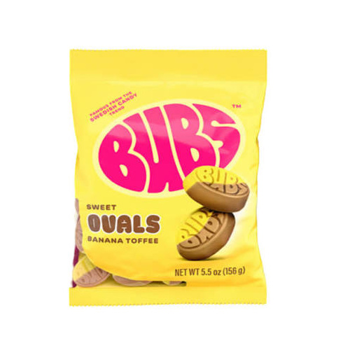 SWEDISH BUBS GOODY BANANA TOFFEE 90G x 12
