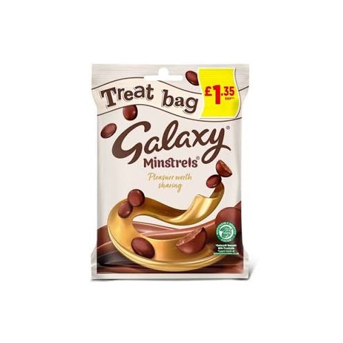 GALAXY MINSTRELS CHOCOLATE TREAT BAG 80G x 20