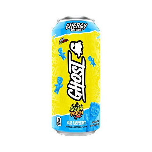 GHOST SOUR PATCH KIDS BLUE RASPBERRY  473ML X 12