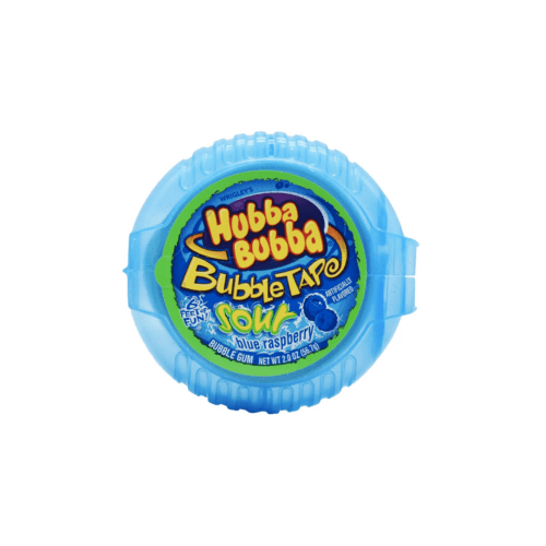 HUBBA BUBBA BLUE RASPBERRY TAPE 56G X 12