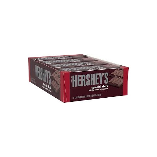 HERSHEY DARK CHOC BAR 41G X 36