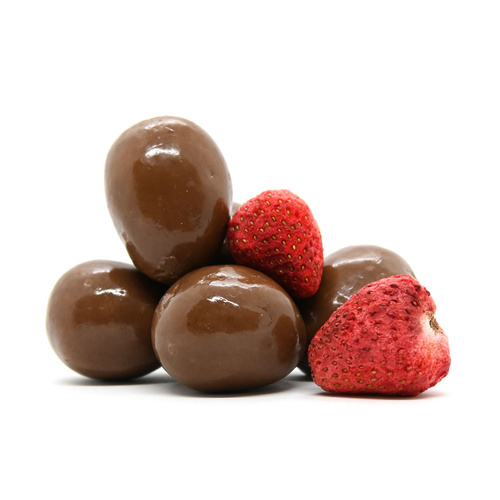 MILK CHOCOLATE FREEZE DRIED STRAWBERRIES 5KG