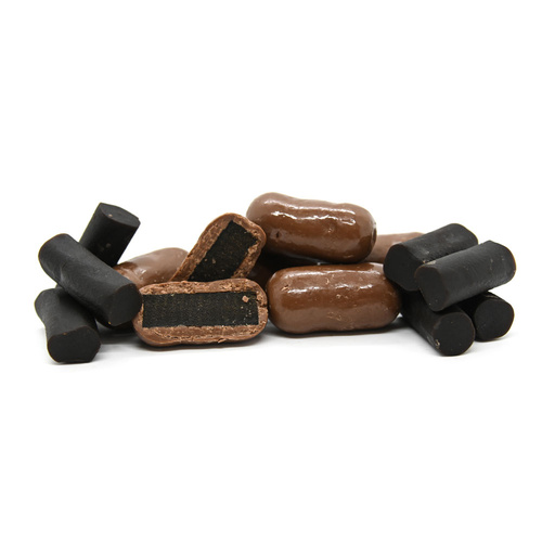 MILK CHOCOLATE  JUMBO LIQUORICE BULLETS 7KG