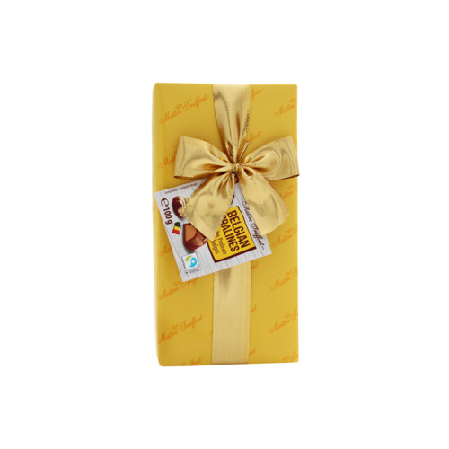 MAITRE TRUFFOUT ASSORTED BELGIAN PRALINES YELLOW 100G x 14