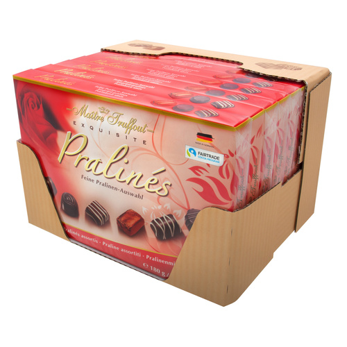 MAITRE TRUFFOUT ASSORTED PRALINES RED 180G x 8