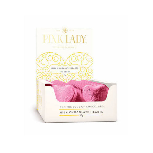 PINK LADY HEART MILK PINK FOIL 30G X 40'S X 6