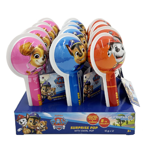 PAW PATROL SURPRISE POP 10G x 12