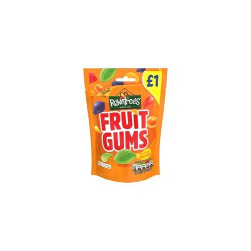 ROWNTREE'S FRUIT GUM POUCH 150G x 10