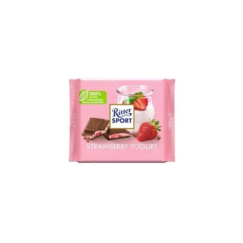 RITTER STRAWBERRY YOGURT 100G X12