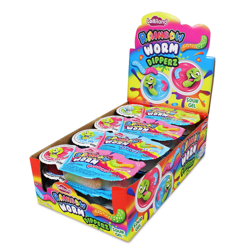 RAINBOW WORM DIPPERZ 60G X12