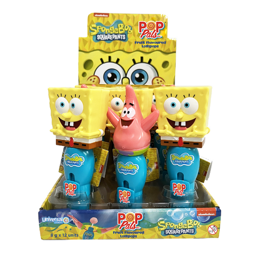 SPONGE BOB POP PALS 8G X12