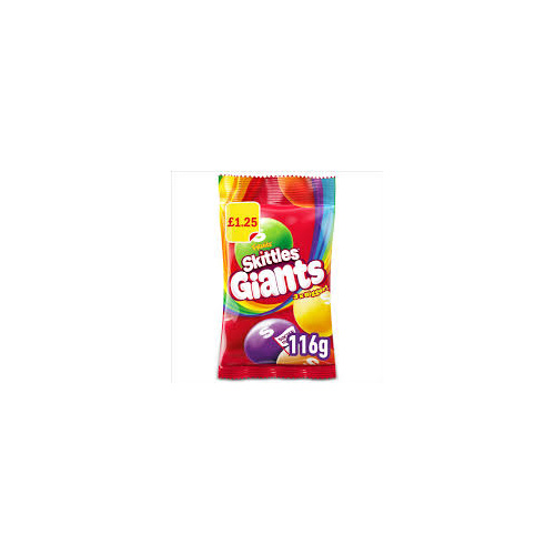 SKITTLES GIANT VEGAN CHEWY SWEETS 116G x 14